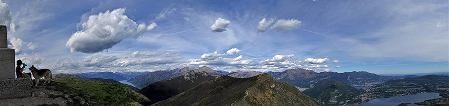 Dalla vetta del Cornizzolo vista panoramica